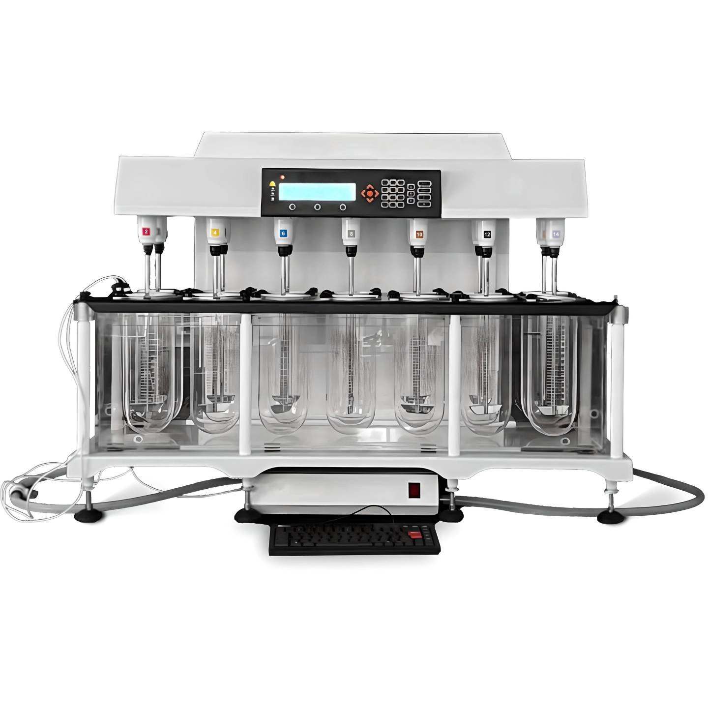 Disolutor ED-14-2L con 14 Estaciones y Recipientes de 2 Litros equipos